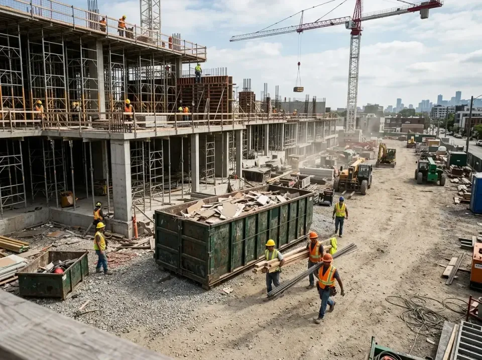 commercial-construction-site-w-002 — frequently asked questions, Low Cost Construction Dumpster Rental in Afton, MN